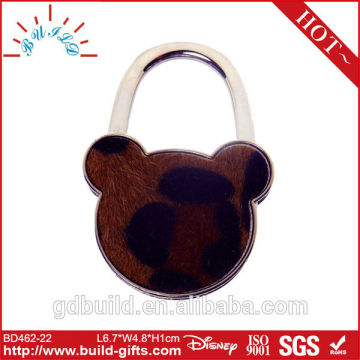 metal bear shape portable bag hook shape portable bag hook