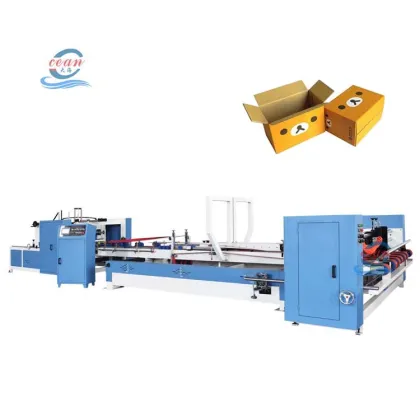 High Speed Box Folding Gluing Machine - Automated Corrugated Box Forming Equipment