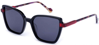 C1 Acetate Frame  Black、Transparent Red