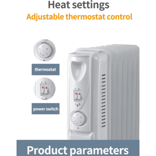 220V Electric Desktop Radiator Heater with Adjustable Thermostat for Large Rooms