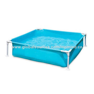 Children's PVC Pool Metal Frame Easy Set Up/Mini Pool, Measures 122*122*30cm