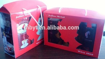 China -Lieferantenverpackung für Sofortkaffee, mit Stichständen, rote Farbe