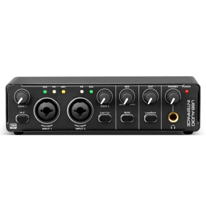 Professional USB Studio Recording Sound Card - Driver-Free for Easy Audio Capture