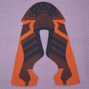 woven lady 3D shoe upper