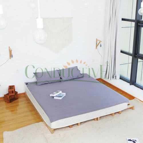 Grounded grounding flat sheet dari bahan Cotton Silver