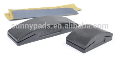 125*70MM molded ridgid plastic Hand Sanding pads for abrasive paper