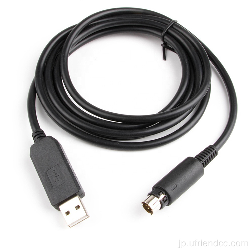 USB-2.0男性から8ピンシリアルアダプターラインケーブル