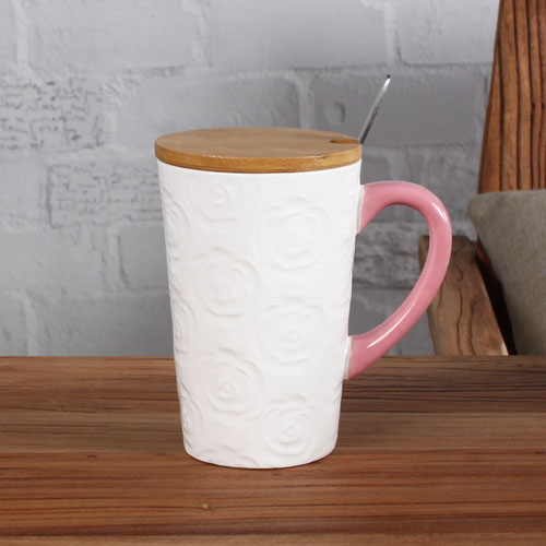 colorful rose durable coffee mug