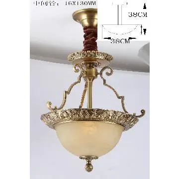Copper Antique Glass Ceiling Pendant Lamp