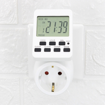 24-uurs 230V Mechanische keuken digitale elektrische timer met socket