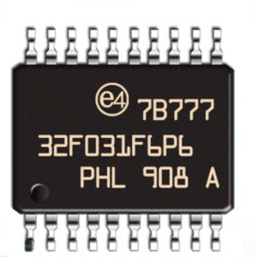 STM32F031F6P6: 32Kbyte Flash, 48MHz CPU Motor Control MCU in TSSOP-20 Package