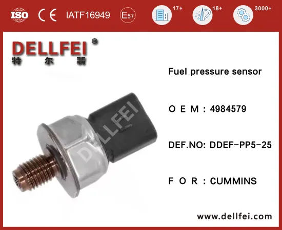 Diesel Fuel Rail Pressure Sensor 4984579 for Cummins