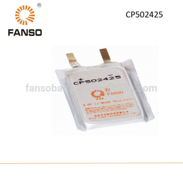 CP502425 3V 550mah lithium Li-mno2 primary battery