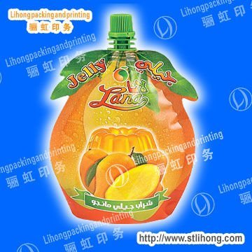 Plastic Standing Spout Pouch Bag with Nuzzle for Liquid