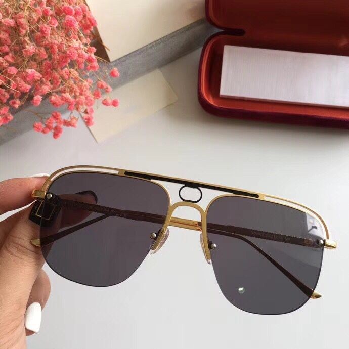 Semi Rimless Square Sunglasses