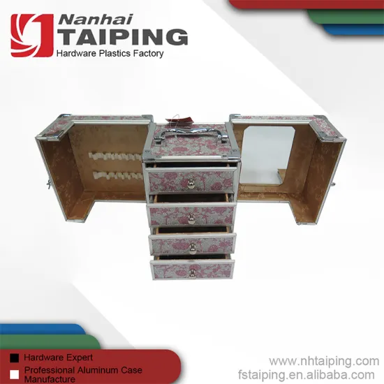 Professional Branded 2 In 1 Red Color Cosmetic Make Up Cases