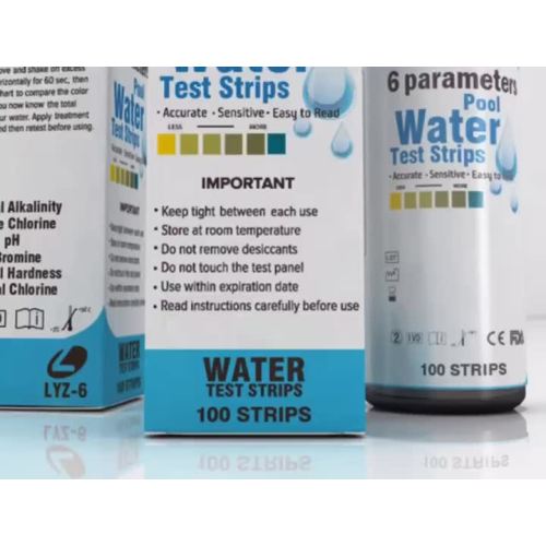 swimming pool test strips 6 in1