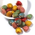 20pcs por bolsa Beads de cerámica Corazón colorido
