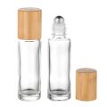 Glass Roll on Bottle with Bamboo Lid