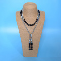 Handmade Pearl knot đồ trang sức Long bao Pearl Necklace