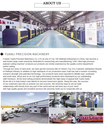 Waterjet for waterjet cutting metal, stone, glass, steel