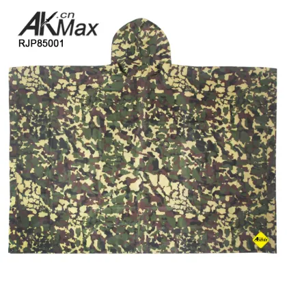 Rain Poncho Adult Waterproof Raincoat Tactical Rain Gear Long Rain Jacket for Hiking Emergency Camping