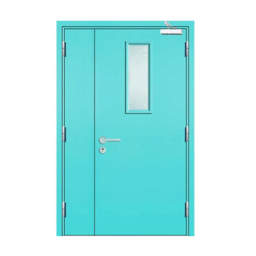 Modern Commercial Steel Exterior Door with Quick Escape Push Glass and Aluminium Storefront