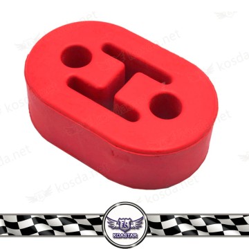 3 pcs Double Holes Rubber Reinforced Muffler Exhaust Hanger Bushing Car Exhaust Hanger Rubber