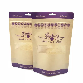 Laminated Matt Black Corned Beef Ziplock Bag