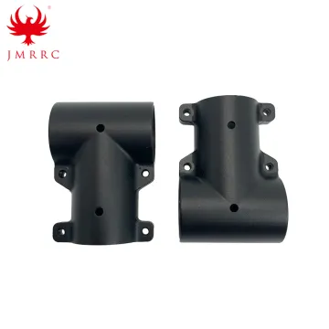 Aluminium Alloy Tee Fitting for 25mm-25mm Carbon Fiber 25-25 CNC Clamp Pipes Landing Skid connector for UAV Drone