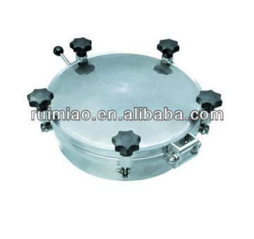 For tank, stainless steel circular type manhole cover(with pressure)