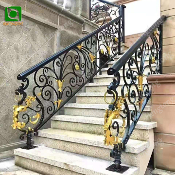Wrought Iron Balustrade for Home Garden Decor
