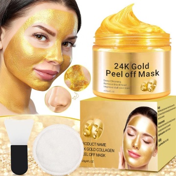 24k Gold Peel Off Mask for Deep Cleaning and Blackhead Removal