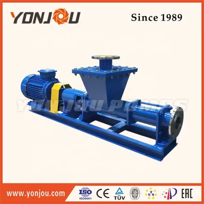 China Yonjou Stainless Steel Mono Pumps with Hopper: High-Quality Single Screw Pump Solutions