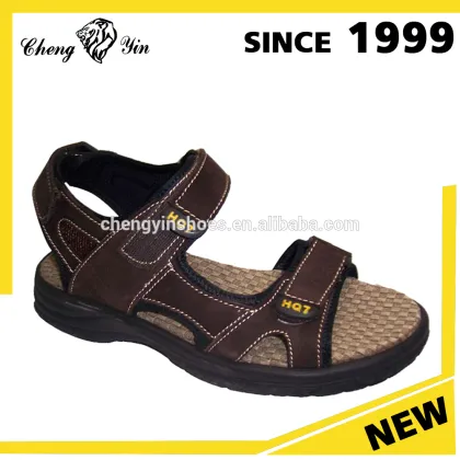 Factory Direct Sale Rubber Outsole Greek Genuine Leather Funny Sandals
