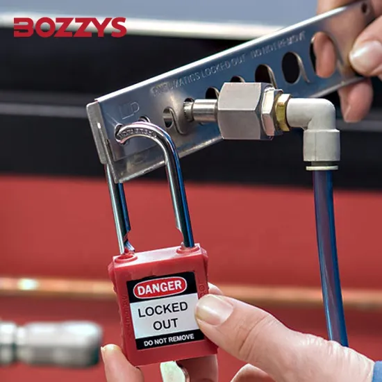 BOZZYS Stainless Steel Pneumatic Lockout for Air Source Male Thread Joints 7mm-20mm