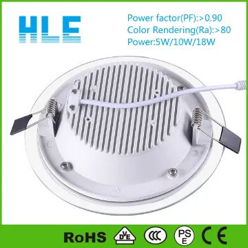 downlight waterproof glass cover led downlight 15w