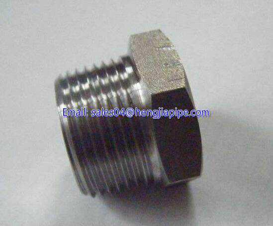 threaded steel plug