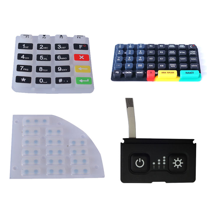 rubber controller panel silicone rubber keypad for remote