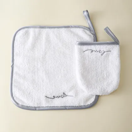 Reusable Microfiber Face Towel Set for Makeup Removal and Cleansing