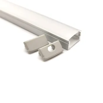 1708mm Super Slim U Shape Silver/Black Alu 6063 Extrusion Housing with Diffused Cover for LED Lighting Strip