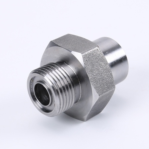 Metric Female 60 Cone Hydraulic Fittings Straight Male Adapter Weld Bung Hose Fitting Manufactory