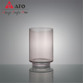 ATO Round individual glass vase blue glass vase