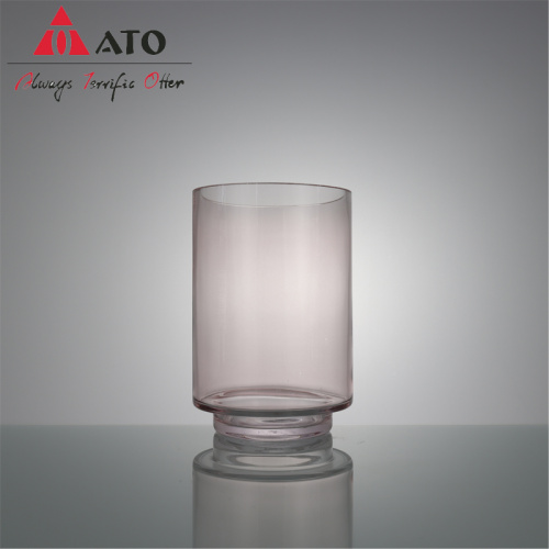 ATO Round individual glass vase blue glass vase