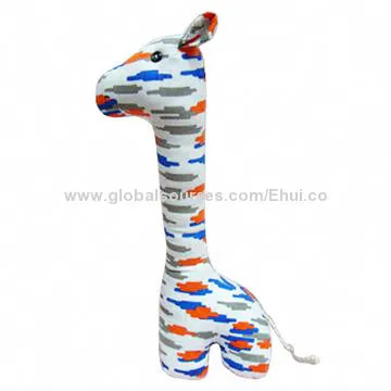 Stuffed giraffe toy, made of cloth fabric, OEM orders are welcome