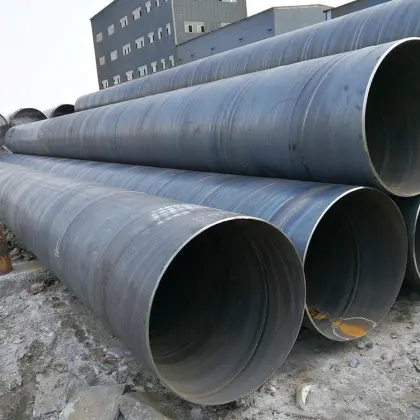 Q235B Large diameter spiral welded black price