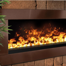 Reka bentuk moden 1000mm 64Color Water Wap Atomizing Fireplace