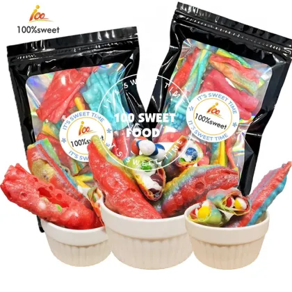 Custom Freeze-Dried Stuffed Fruit Roll-Ups with Original Freeze-Dried Chews