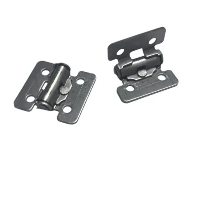 Secure metal hinges for cabinet doors