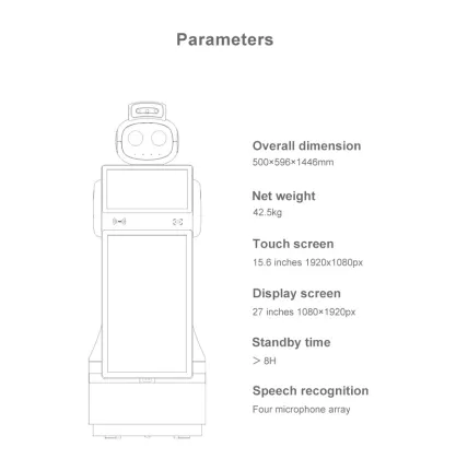 Intelligent Thermal Imaging Reception and Information Service Robot